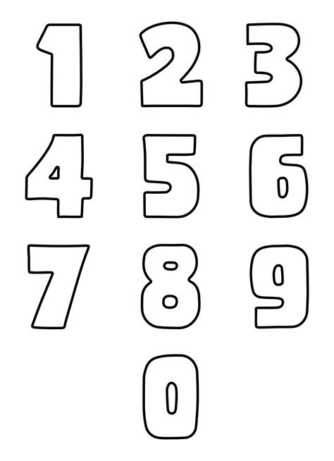 the numbers are drawn in black and white