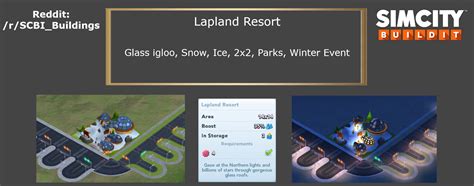 Lapland Resort (Glass igloo, Snow, Ice, 2x2, Parks, Winter Event) : r/SCBI_Buildings