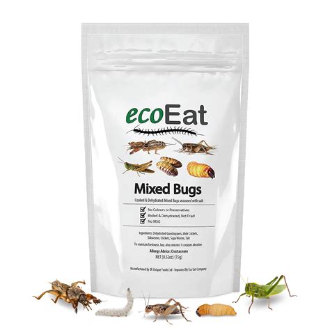 Buy Mixed Edible Insects to Eat- Edible Bugs Edible Dehydrated not Fried - Mixed Bugs ...