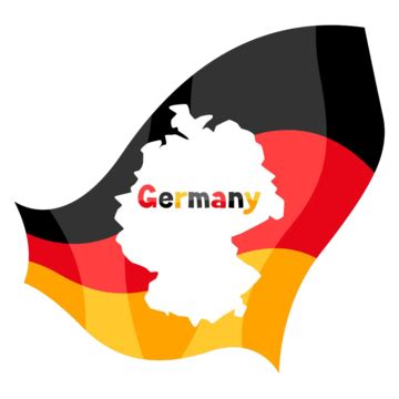 Germany German Flag Vector Art PNG, German Flag Map, Germany, Flag, Map PNG Image For Free Download