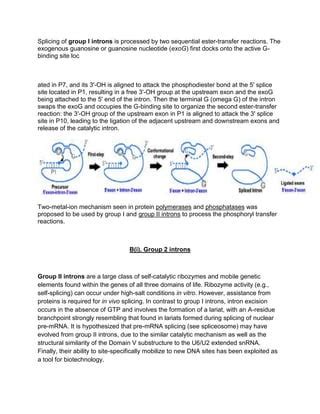 Intron and types | PDF