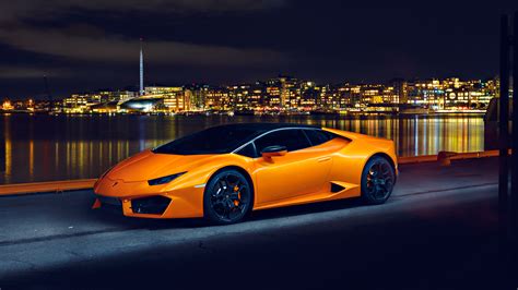 5120x2880 Lamborghini Huracan LP580 Night Photoshoot 5K ,HD 4k ...