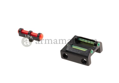 LPA Fiber Optic Sights Set for 6-8mm Shotgun Ribs BSS (2024) - Armamat