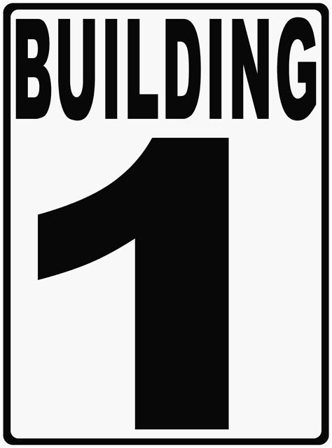 Building Numbering Sign – Signs by SalaGraphics