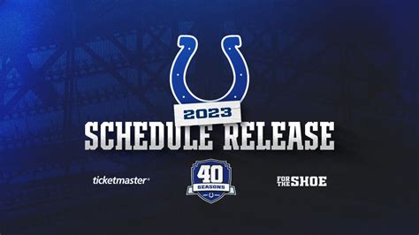 Colts release 2023 regular season schedule: Dates, times, TV networks for all 17 games