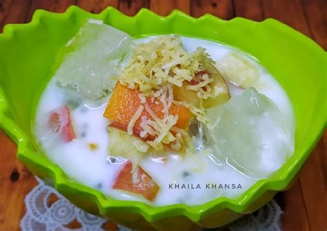 Resep Es Buah Susu Keju oleh Khaila Khansa - Cookpad