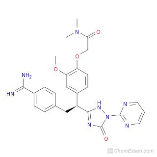 2-{4-[2-(4-carbamimidoylphenyl)-1-[5-oxo-1-(pyrimidin-2-yl)-2,5-dihydro-1H-1,2,4-triazol-3-yl ...