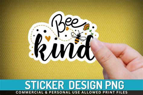 Bee Kind Stickers PNG