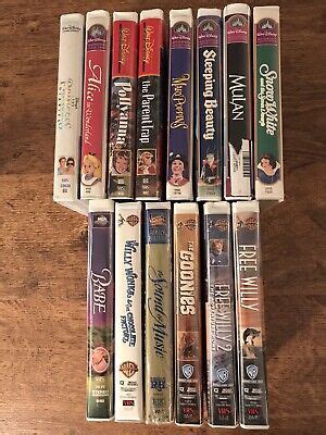 Lot of 14 VHS Disney & Warner Bros Tapes | eBay