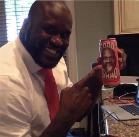 Shaq holding Shaq Soda : r/ShaqHoldingThings