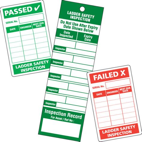 Ladder Inspection Labels, Stickers & Tags | Labels Online