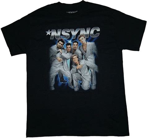 NSYNC - Group - T Shirt S-M-L-Xl-2Xl Bravado Merchandise Black 3XL ...