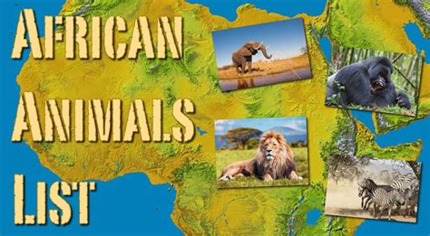 Top 183 + African wild animals and their habitats - Lestwinsonline.com