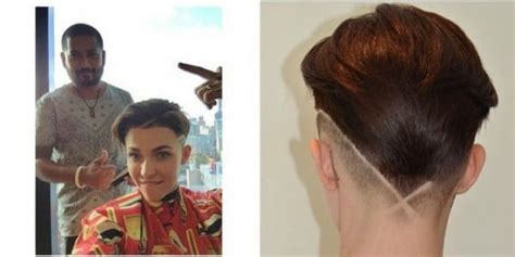 This new Ruby Rose hairstyle is a fresh take on the buzzcut.