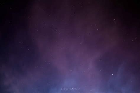 Purple Haze Clouds Starry Night View in Stunning Photo | Space