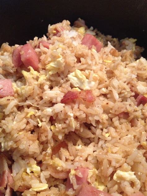 Insatiably Epicurious...: Bacon and Spam Fried Rice