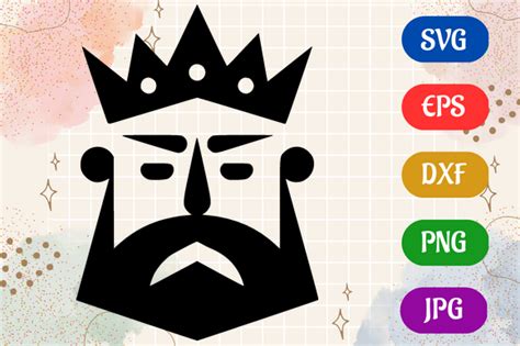 King | Black and White Logo Vector Art Graphic by Creative Oasis ...