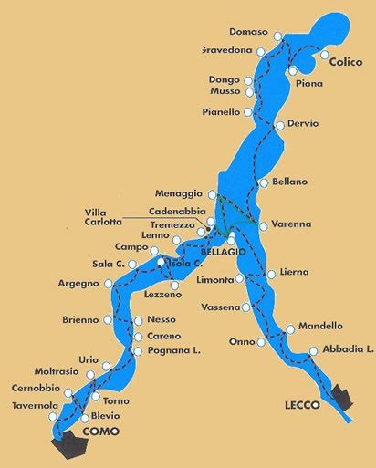 lake como map – the heart thrills