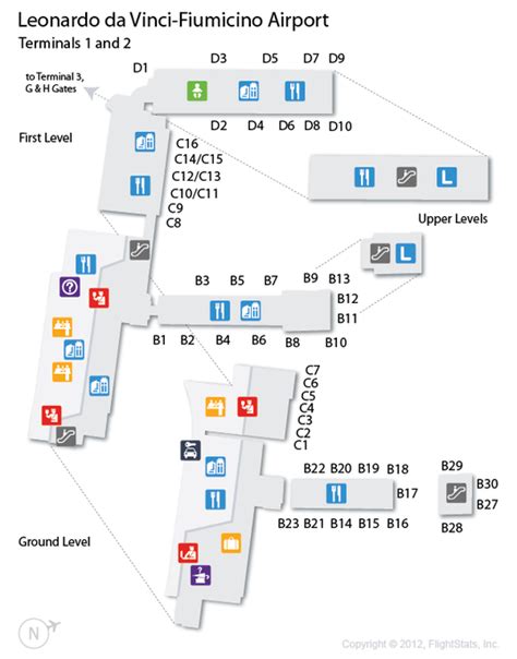 Rome Fco Airport Terminal Map