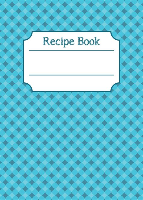 Printable Recipe Book Cover Template - Printable Templates