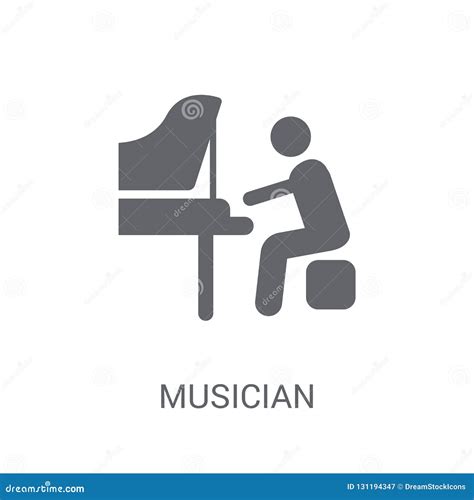 Musician Icon. Trendy Musician Logo Concept on White Background Stock Vector - Illustration of ...