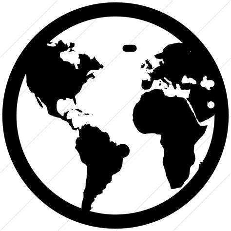 10 Simple Globe Icon Images - World Globe Icon, Black and White Globe Icon and Black and White ...