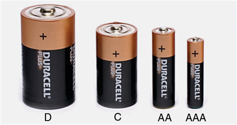 Which Size of Battery to Choose For Electronics Works : AA, AAA, D, C