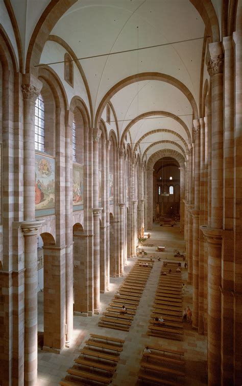 Interior, Speyer Cathedral. Germany. As remodeled c. 1080-1106 ...