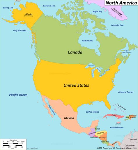 North America Map | Countries of North America | Maps of North America