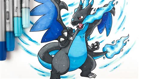 Mega Charizard X Pokemon Drawings Easy Drawings Pokemon Painting | Porn ...