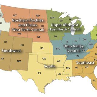 Climate region-wise division of the US. | Download Scientific Diagram