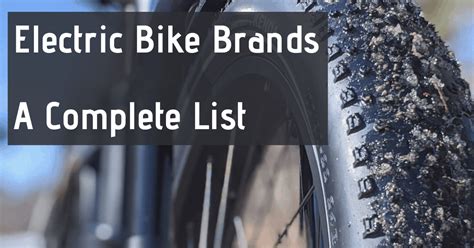 12+ Brands Of Electric Bikes - ConniCiarrys