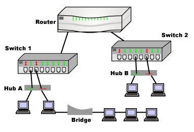 Network Devices (Hub, Repeater, Bridge, Switch, Router and Gateways) - GeeksforGeeks