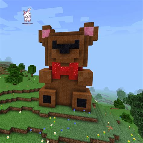 A Valentine's Teddy Bear : r/Minecraftbuilds