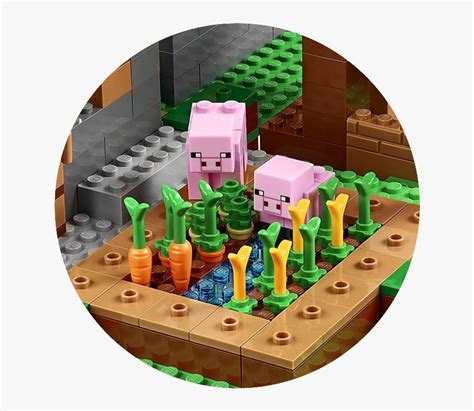 Transparent Minecraft Pig Png - Lego Minecraft Pig Set, Png Download - kindpng