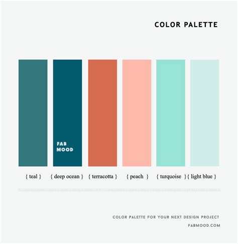 Teal, Deep Ocean, Peach , Turquoise and Light Blue 1 - Fab Mood | Wedding Color, Haircuts ...