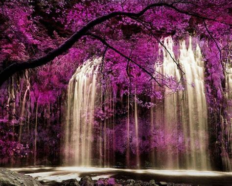 Purple Waterfall Wallpapers - Top Free Purple Waterfall Backgrounds - WallpaperAccess