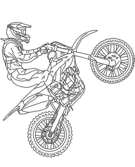 Dirt Bike Coloring Pages - Free Printable Coloring Pages for Kids