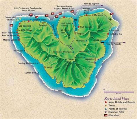 Map Of Moorea Island