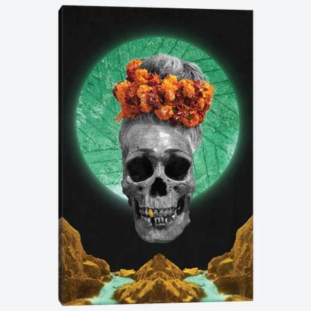 Skull Paint Canvas Art Print by Nicebleed | iCanvas