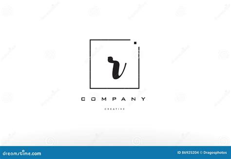 R Hand Writing Letter Company Logo Icon Design Stock Vector - Illustration of alphabet, logotype ...