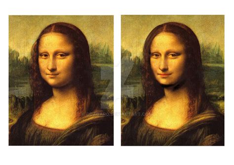 Mona Lisa comparison by Ddagaro on DeviantArt