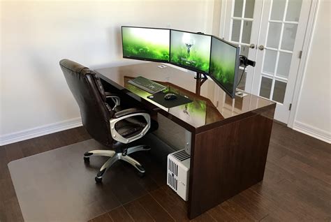 Triple Monitor Desk : Triple-Monitor-Desk-Stand - About triple monitor desk mounts: - jgarret373