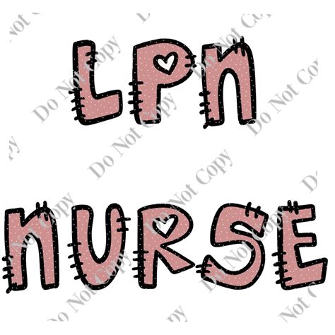 LPN Nurse PNG Digital Download - Etsy