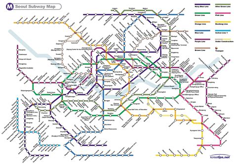 Seoul metro map - Ontheworldmap.com