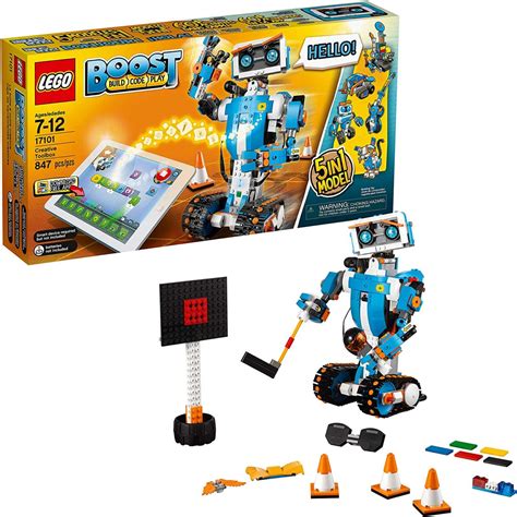 Robotics: LEGO Boost Creative Toolbox 17101 Fun Robot Building Set and Educational Coding Kit ...