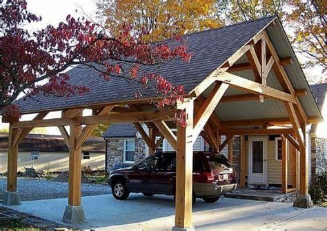 (25+) Inspiring Carport Ideas Attached to House & Wood Carport Design #outdoorLiving | Carport ...