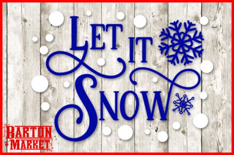 FREE SVG Cut File: Let is Snow By TheHungryJPEG | TheHungryJPEG