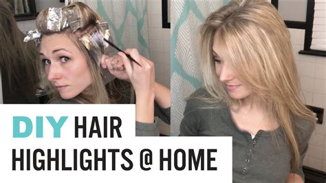 How To Highlight Your Own Hair Youtube - Riset