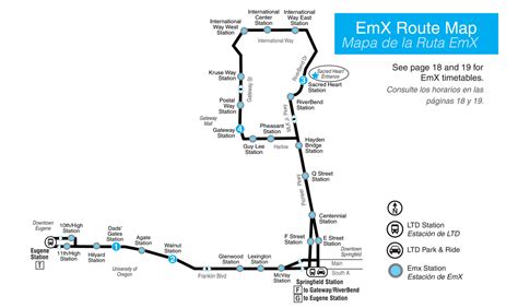 Transit Maps: Official and Future Maps: EmX BRT System, Eugene, Oregon